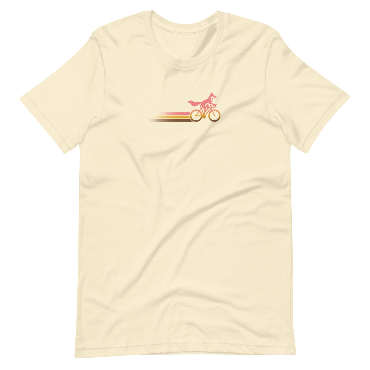 Woodland Cyclist Fox natural cycling t-shirt bike lover tee
