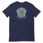 Take Care of Me navy Earth t-shirt back planet graphic design
