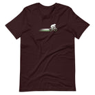 Woodland Cyclist Bear oxblood black cycling t-shirt bike lover tee
