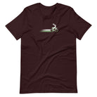 Woodland Cyclist Deer oxblood black cycling t-shirt bike
