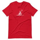 On Your Left Deer red cycling t-shirt funny bike design
