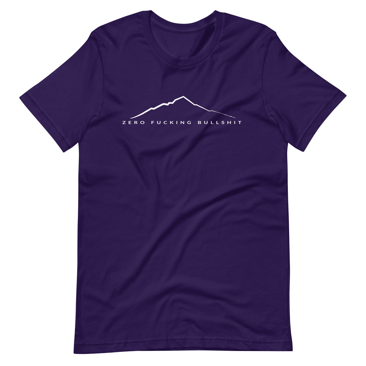 Mountains Have Zero BS funny outdoor t-shirt team purple unisex
