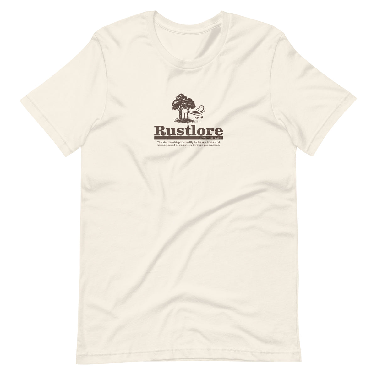 Rustlore Forest vintage white nature t-shirt folklore design
