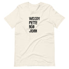 Voices of the People white folk music t-shirt minimalist design
