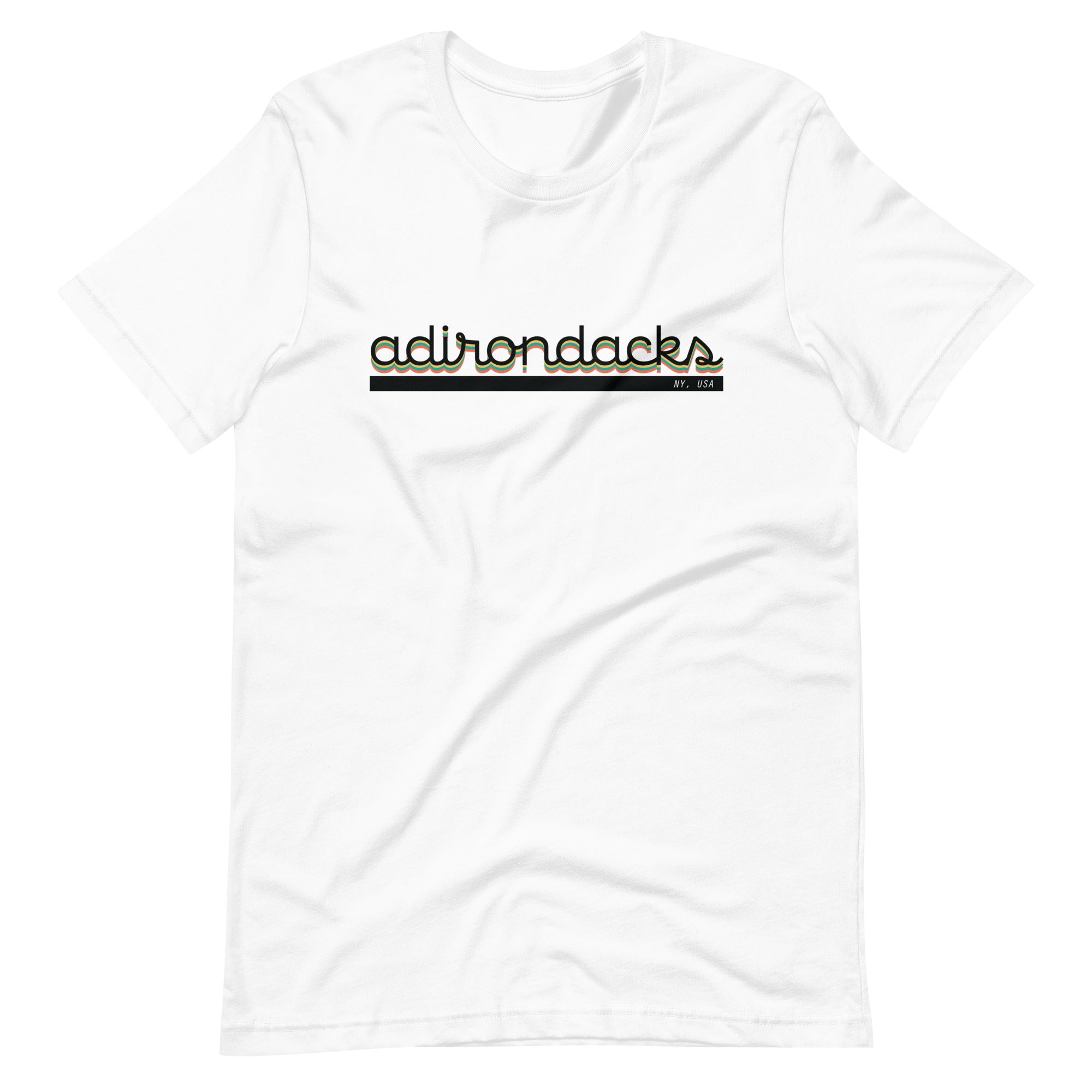 Adirondack High Peaks - Script - Unisex T-Shirt