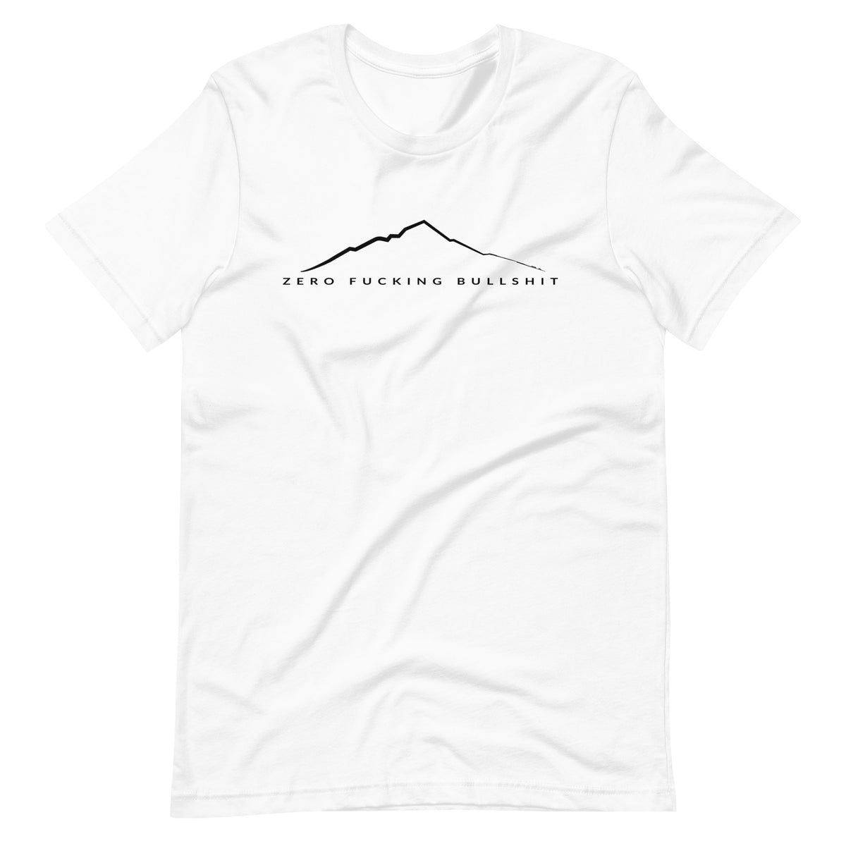 Mountains Have Zero BS funny hiking tee white unisex shirt
