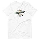 Talk Earthy to Me white funny outdoor t-shirt nature pickup line

