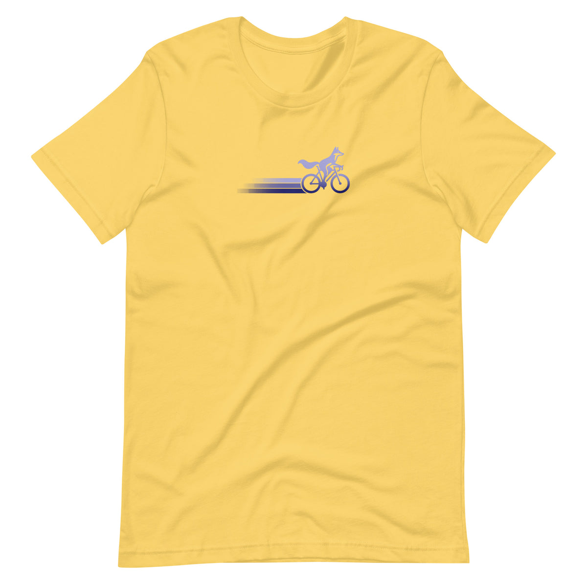 Woodland Cyclist Fox yellow cycling t-shirt bike shirt design
