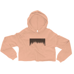 Horizon Lines Over Tall Pines Crop Hoodie