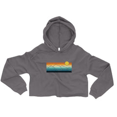 Mountain Majesty Sun - Crop Hoodie