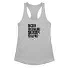 Outlaw crossroad heather gray women's tank vintage music design
