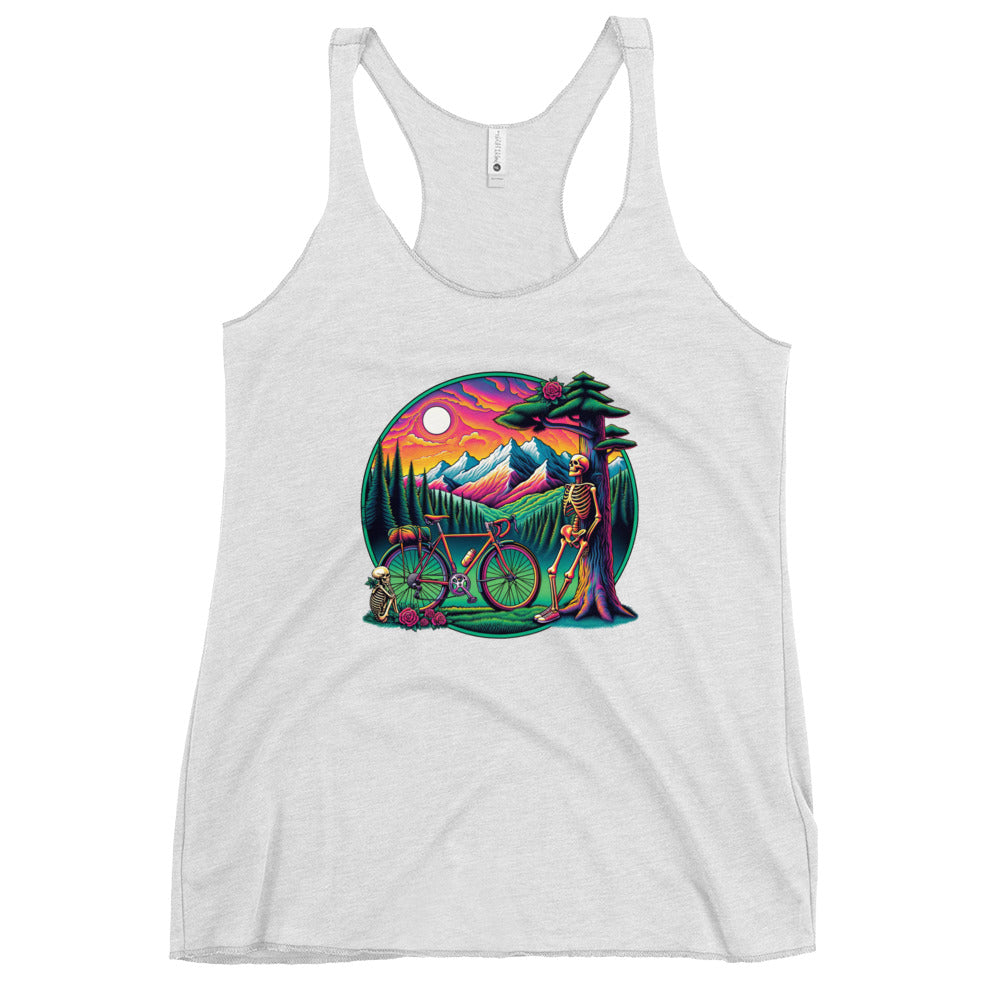 Dead Head Cyclist Family Women's Racerback Tank Top