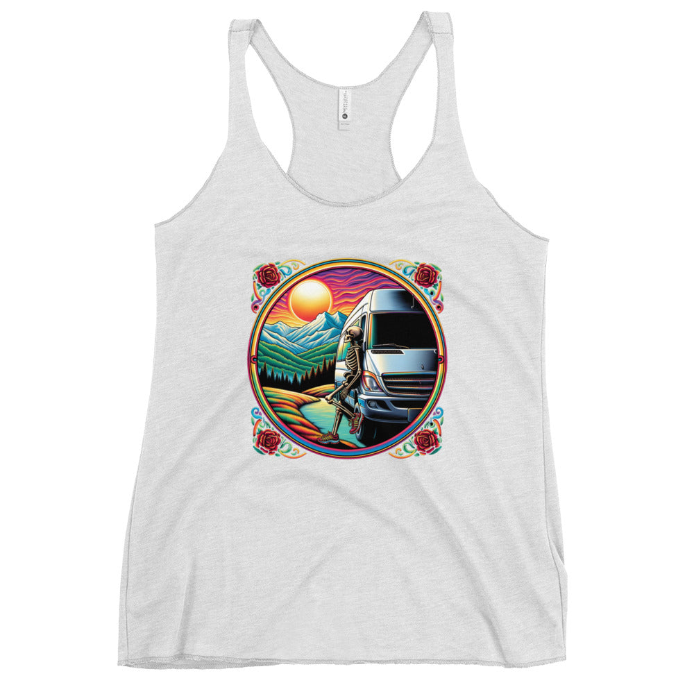 Dead Head Van Life Women's Racerback Tank Top