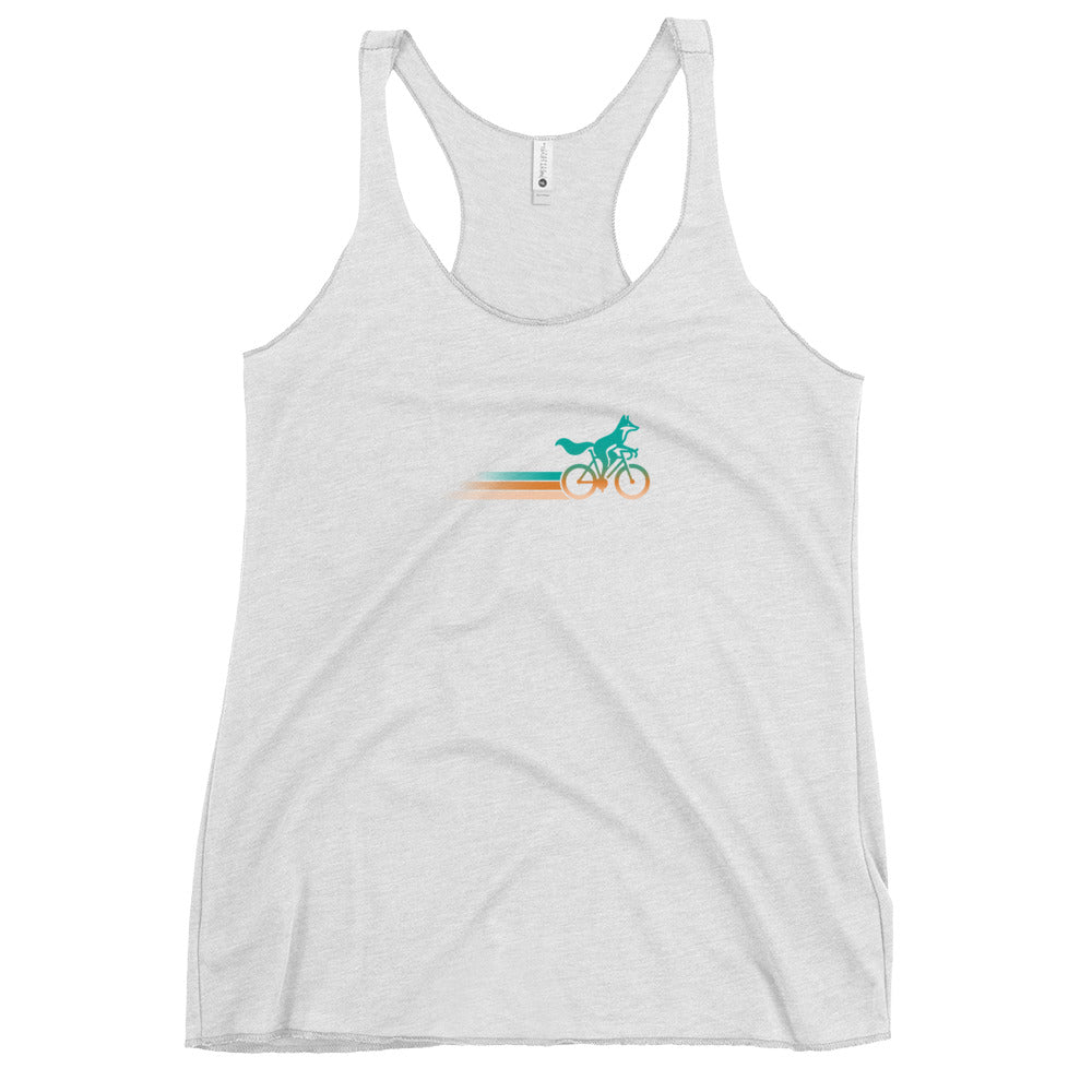 Woodland Creature Cyclists - Women's Racerback Tank Top