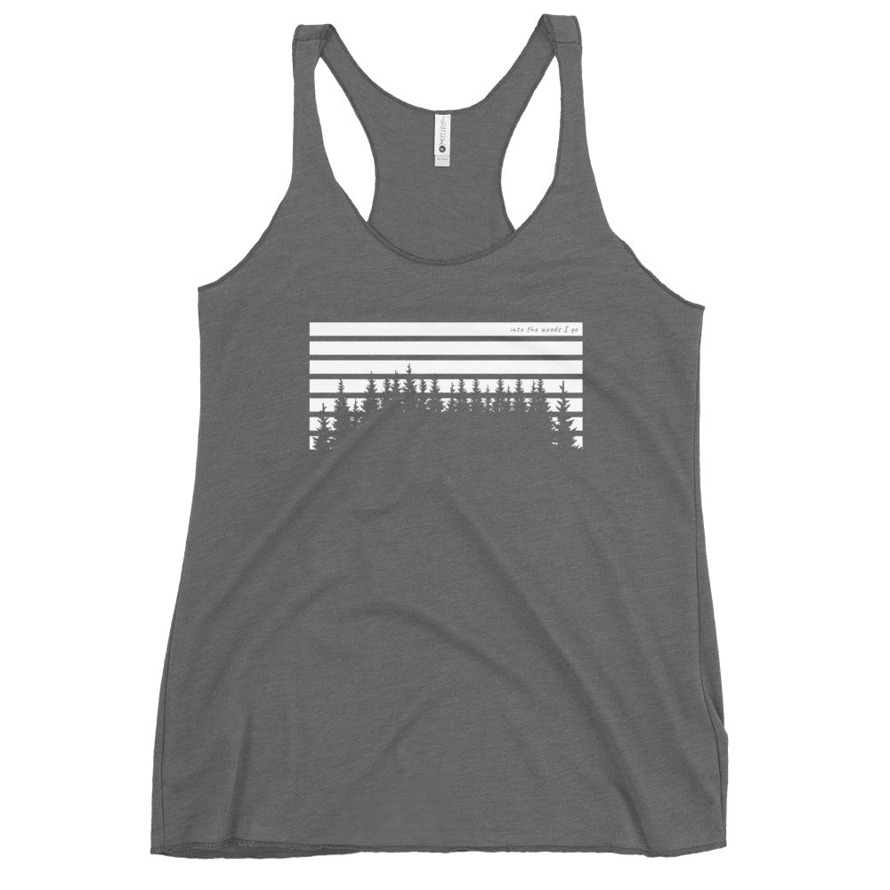 Horizon Lines Over Tall Pines Women's Racerback Tank Top