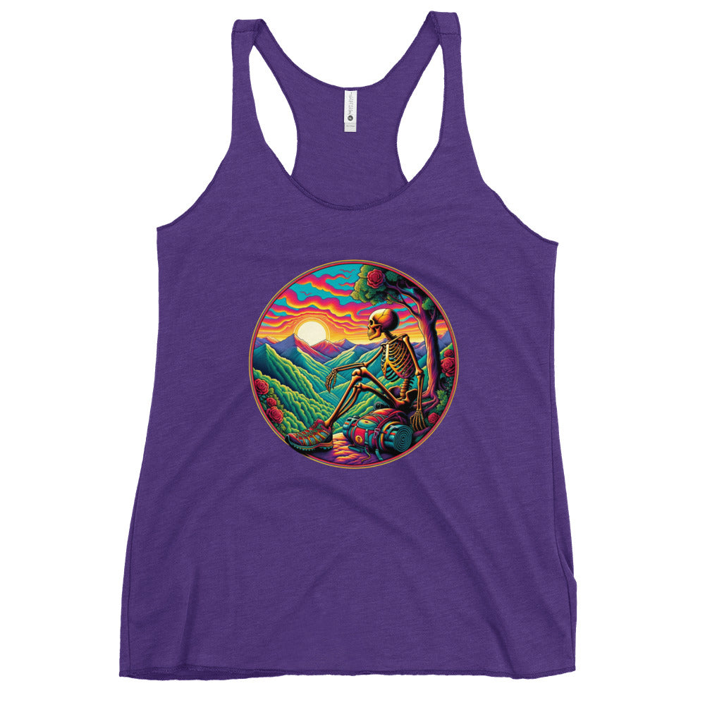 Dead Head Thru Hiker Summit Sunset Women's Racerback Tank Top