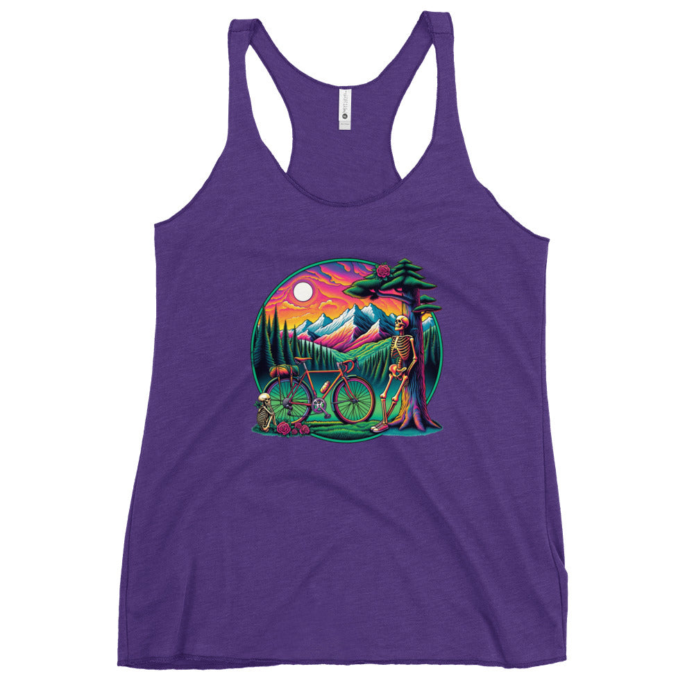 Dead Head Cyclist Family Women's Racerback Tank Top