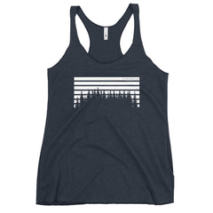 Horizon Lines Over Tall Pines Women's Racerback Tank Top