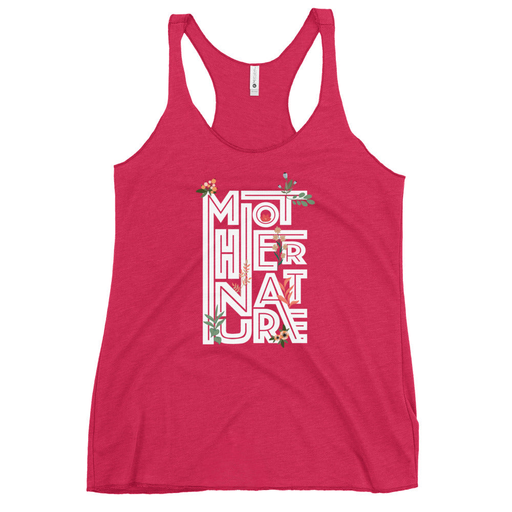 Mother Nature Plants Women's Racerback Tank Top